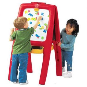 Easel For Two with Bonus Magnetic Letters/numbers