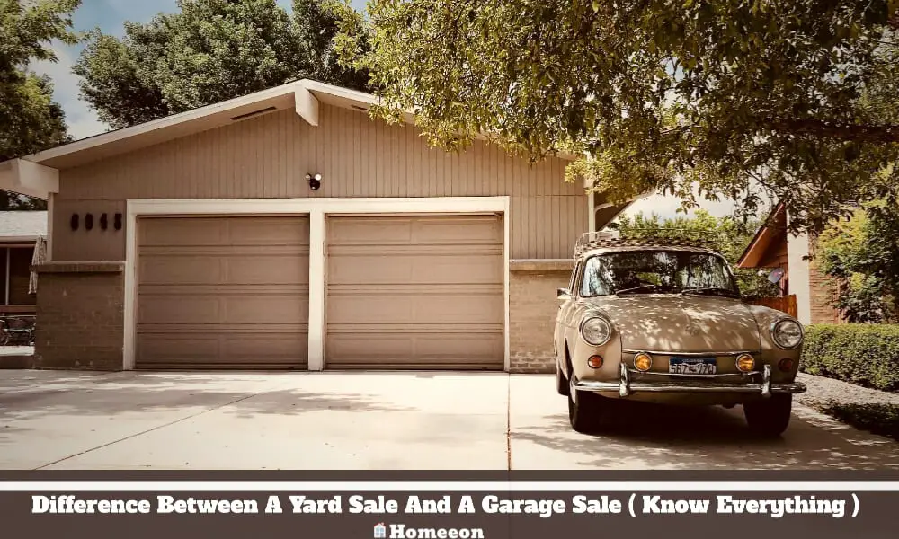 Yard Sale And A Garage Sale