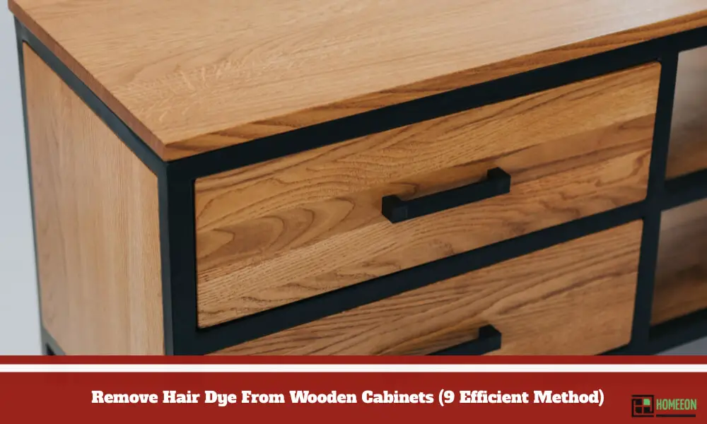 Remove Hair Dye From Wooden Cabinets