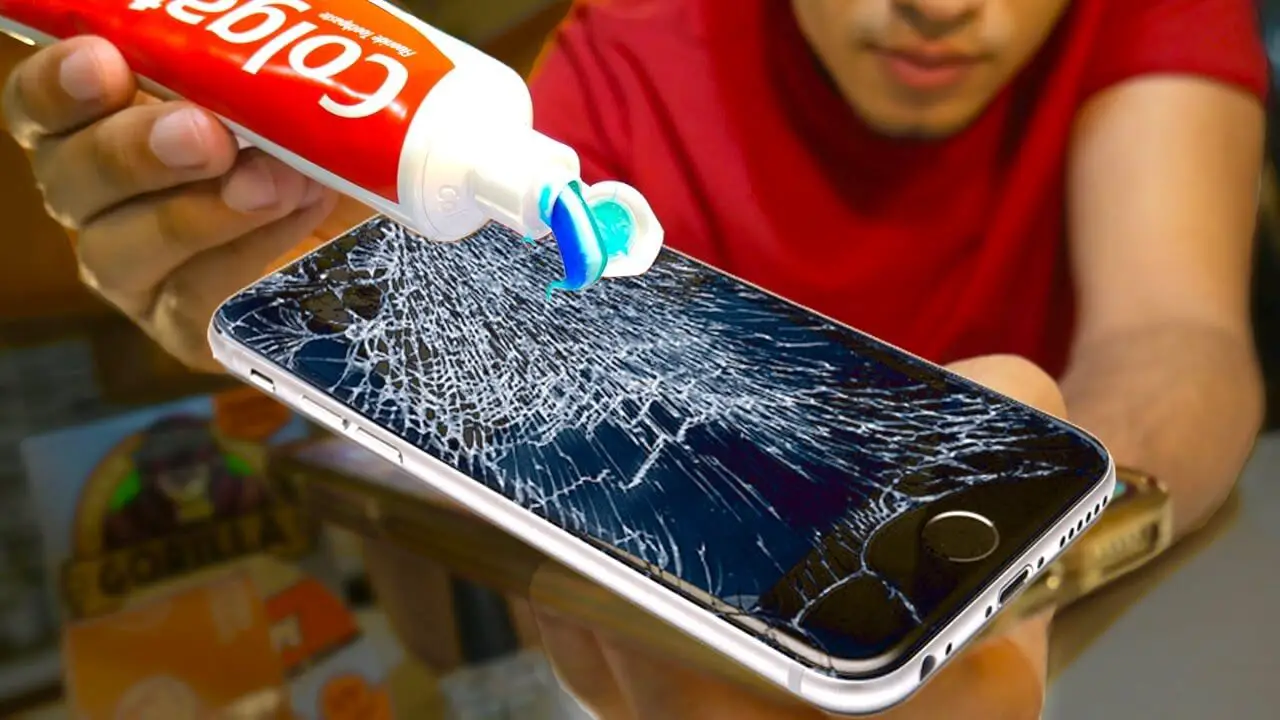 How To Fix Cracked Phone Screen Using Toothpaste Homeeon